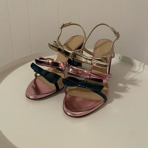 J. Crew Stella Bow Heels (100mm) for Women! Made in Italy!